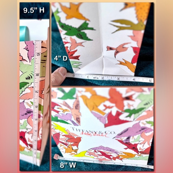 Tiffany & Co. x Andy Warhol 2 Gift Bag sz XL & M and HUGE Ribbon Roll BUNDLE - Picture 10 of 16